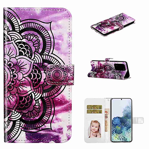 

Case For Samsung Galaxy S20 / Galaxy S20 Plus / Galaxy S20 Ultra Wallet / Card Holder / with Stand Full Body Cases Purple Flower PU Leather / TPU for Galaxy A51 / A71 / A80 / A70 / A50 / A30S / A20