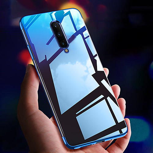 

Ultra-thin Clear Transparent Plating Soft TPU Phone Case For OnePlus 8 Pro OnePlus 7 Pro OnePlus 6T One Plus 7T One Plus 6 Slim Silicone Bumper Shockproof Protection Back Cover