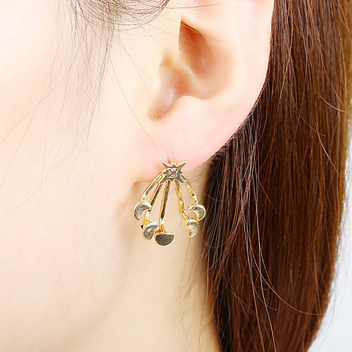 

Women's Earrings Holiday Wedding Birthday Romantic Earrings Jewelry Gold / Silver For Date Street Festival 1 Pair