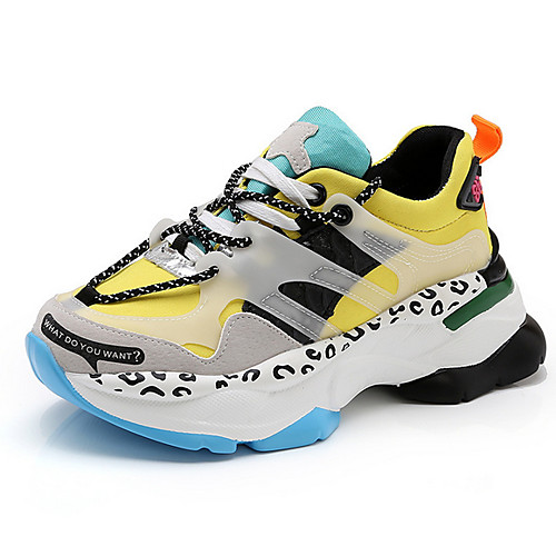 

Women's Trainers / Athletic Shoes Spring & Summer Flat Heel Round Toe Daily PU Yellow / Green