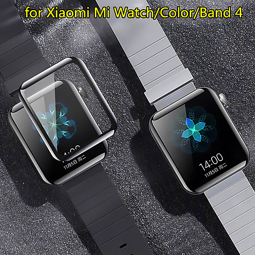 

5 PCS Screen Protector for Xiaomi Mi Watch/Color/Band 4 Anti-Scratch 3D Protective Full Coverage Tempered Glass Screen Film