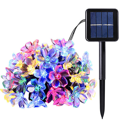 

6m String Lights 30 LEDs 1 set Warm White Cold White Multi Color Valentine's Day Christmas Waterproof Decorative Patio Solar Powered