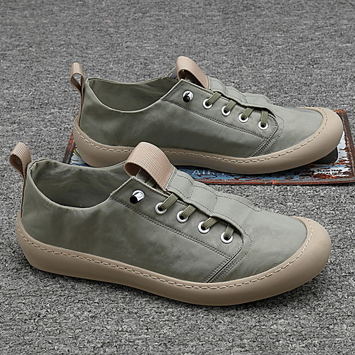 

Men's Spring / Summer Classic Daily Sneakers Canvas White / Black / Green