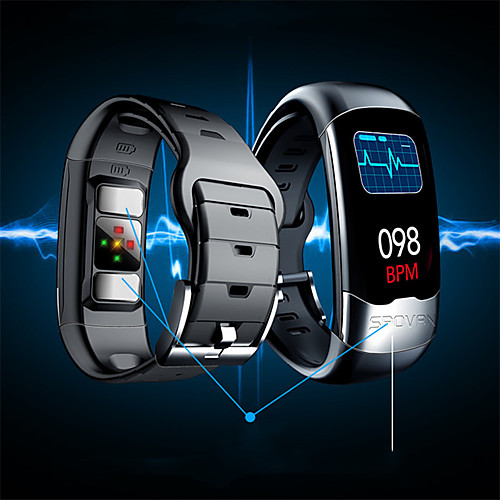 

Spovan H02 Unisex Smartwatch Android iOS Bluetooth Waterproof Heart Rate Monitor Blood Pressure Measurement Calories Burned Health Care ECGPPG Timer Pedometer Sedentary Reminder Temperature Display