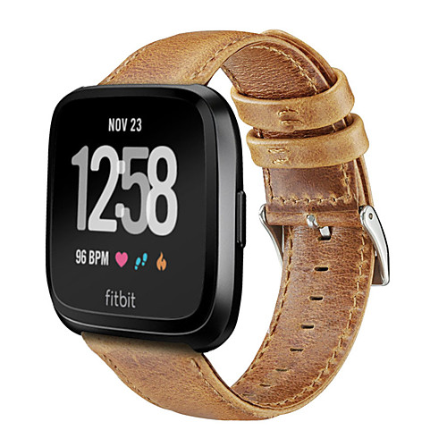 

Watch Band for Fitbit Versa Fitbit Classic Buckle Genuine Leather Wrist Strap