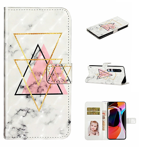 

Case For Xiaomi Xiaomi Redmi Note 7 / Xiaomi Mi 9T Pro / Redmi Note 7 Wallet / Card Holder / with Stand Full Body Cases Geometric Pattern PU Leather