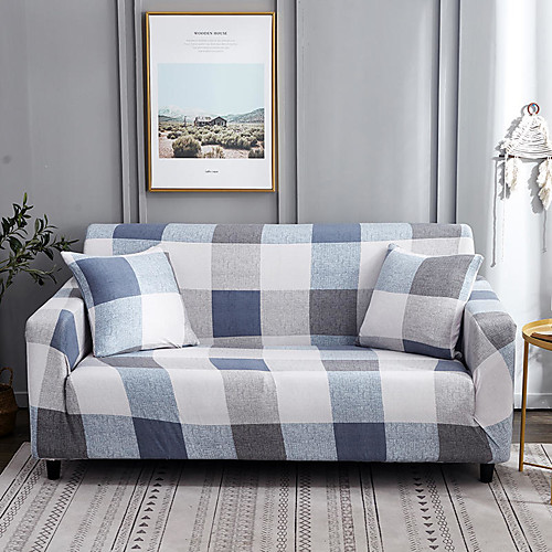 

Stylish Simplicity Print Sofa Cover Stretch Couch Slipcover Super Soft Fabric Retro Hot Sale Couch Cover (1 free pillowcase 45 45cm)
