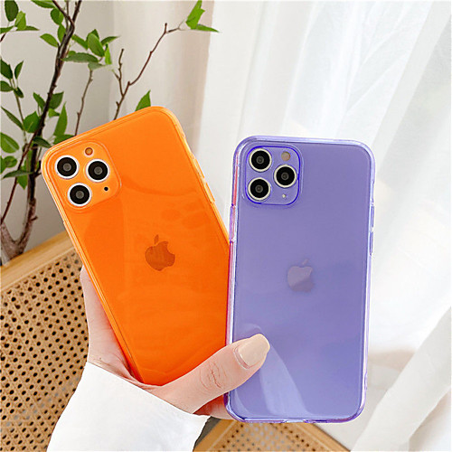 

Fluorescence Candy Color Camera Protection Phone Case for iPhone SE 2020 / 11 / 11Pro / 11 Pro Max / X / XS / XR /XS Max / 7 / 7Plus / 8 / 8 Plus Clear Soft TPU Back Cover Capa