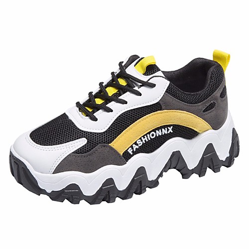 

Women's Trainers / Athletic Shoes Fall & Winter Creepers Round Toe Daily Rubber Yellow / Green
