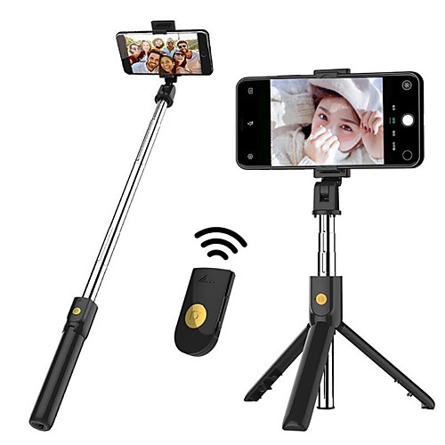 

Selfie Stick Bluetooth Extendable Max Length 70 cm For Universal Android / iOS Universal