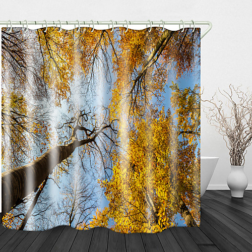 

Bathroom Shower Curtains & Hooks Rainbow Neoclassical Polyester Waterproof