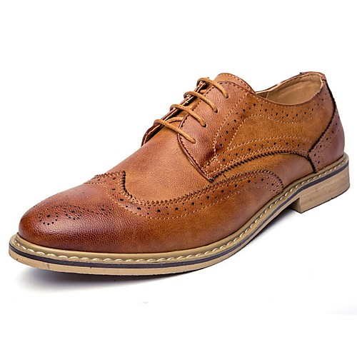 

Men's Spring & Summer Classic Daily Oxfords PU Brown / Black / Gray
