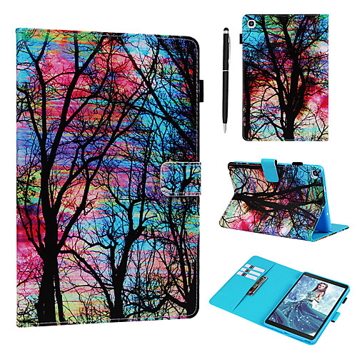 

Case With A Free 2in1 Stylus pen For Samsung Galaxy Samsung Tab T377/T375/T280/T285/P200/205 Dustproof / with Stand / Flip Back Cover Sky PU Leather