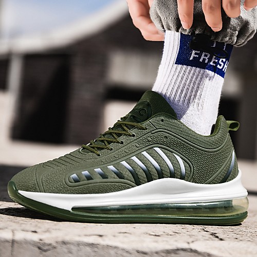 

Men's Summer Outdoor Trainers / Athletic Shoes Running Shoes Mesh Breathable Black / Red / Army Green