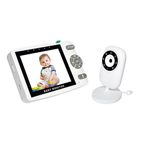 

3.5 Size Video Baby Monitor with Camera and Audio - Auto Night VisionTwo-Way Talk Temperature Monitor Long Battery Life Pet Dog Camera