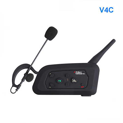 

Football Referee Blueto Headset Intercom System Vnetphone V4C 1000m Full Duplex Bluetooth Earphones with FM Wireless Football Interphone