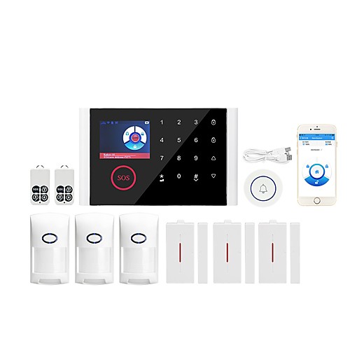 

CS108 -WIFIGSM Multi-network Language Wireless Gsm Burglar Alarm Wifi Gome Alarm Host Wireless Doorbell Alarm System Others / Home Alarm Systems / Alarm Host GSM WIFI iOS / Android Platform GSM