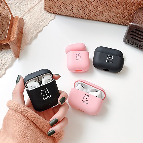 

Qi Wireless Charging Cover Case Simple Style Apple Airpods 2 Apple Airpods Pro Scratch-proof Plastic Shell