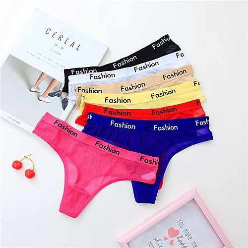 

Women's Basic Brief - Asian Size Low Waist White Black Red One-Size