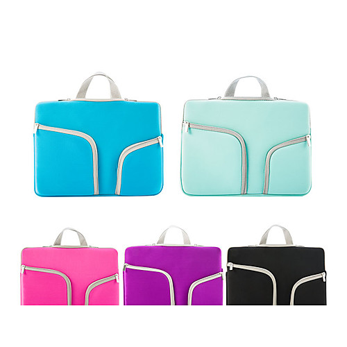 

11.6/13.3/15.6 Inch Laptop Sleeve Briefcase Handbags Tablet Cases Canvas Simple / Plain for Men for Women for Business Office