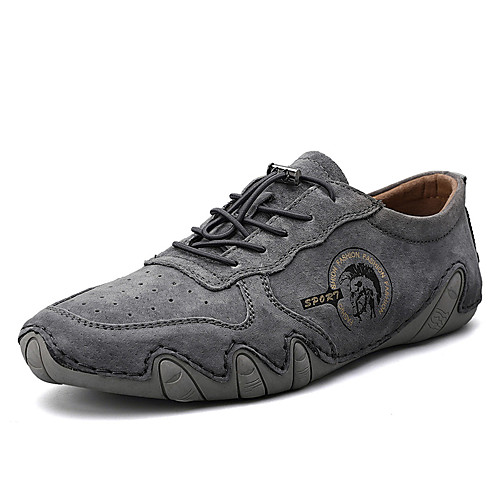 

Men's Fall / Spring & Summer Daily Outdoor Sneakers Walking Shoes Synthetics Breathable Wear Proof Khaki / Gray