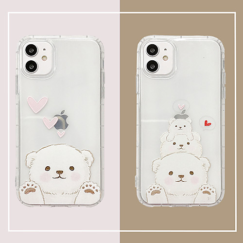 

Case For Apple iPhone 11 /11 Pro / 11 Pro Max/SE2020/6/7/8/x/xr/xsmax/7p/6p Ultra-thin / Transparent Back Cover Cartoon TPU