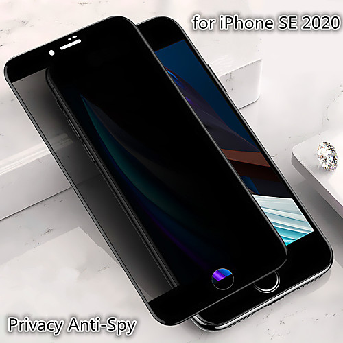 

Privacy Screen Protector for Apple iPhone SE 2020 Anti-Spy Tempered Glass Front Screen Protector High Definition (HD) / 9H Hardness