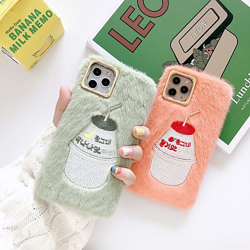 

Plush Embroidery Cartoon Case for Apple iPhone 11 Pro Max X XR XS Max 8 Plus 7 Plus 6 Plus SE Back Cover