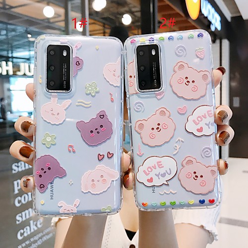 

Huawei Case Shockproof TPU Cartoon Pattern for P20 Pro P30 Pro Mate20 Pro Mate 30 Pro Nova5 Back Cover