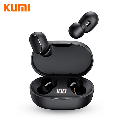 

KUMI T9S TrueWireless Bluetooth V5.1 Earphone Touch Control LED Digital Display Automatic Pairing HIFI Sound In-ear Design HDCall Memory Match Compatible withIOS/Android