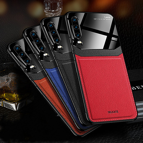 

Case For Huawei Huawei P30/P30 Pro/P40/P40 Pro/P20/P20 Plus/P20 Lite/Mate30/Mate 30 Pro/Mate 20/Mate20 Pro/Mate 20X Shockproof Back Cover Solid Colored PU Leather / TPU