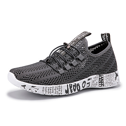 

Men's Fall Daily Outdoor Trainers / Athletic Shoes Running Shoes / Walking Shoes Mesh Breathable Non-slipping Shock Absorbing Dark Grey / Black / Pink