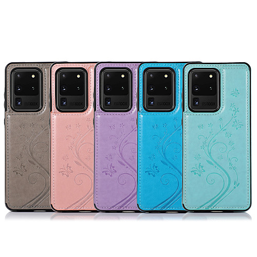 

Case For Samsung Galaxy S9 / S8 Plus / Note 9 Shockproof / Pattern Full Body Cases Tile / Scenery PU Leather / TPU