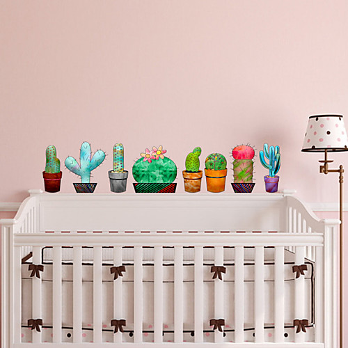 

Cactus Wall Stickers Plane Wall Stickers Decorative Wall Stickers PVC Home Decoration Wall Decal Wall / Fridge Decoration 1pc