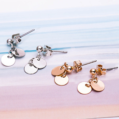 

Women's Earrings Holiday Wedding Birthday Romantic Earrings Jewelry Gold / Silver For Date Street Festival 1 Pair