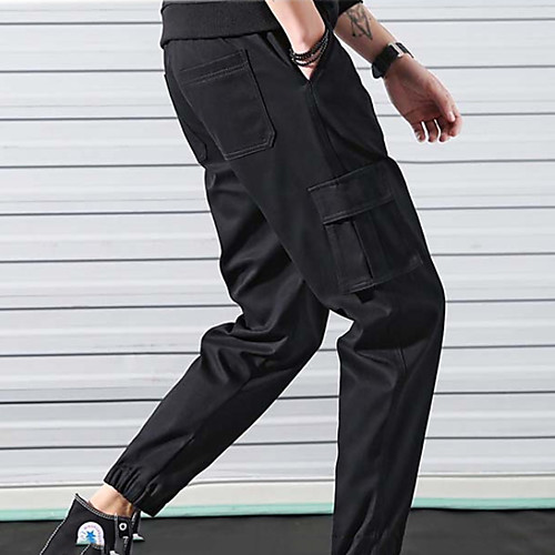 

Men's Basic Slim Chinos Pants - Solid Colored Black US38 / UK38 / EU46