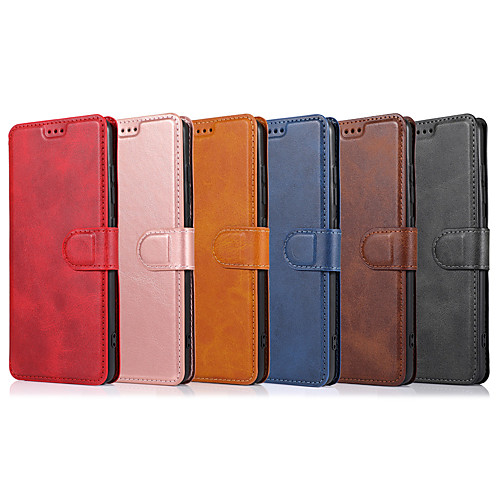 

Case For Samsung Galaxy S20/S20 Plus/S20 Ultra/S10/S10E/S10 Plus/S10 5G/S9/S9 Plus/Note 10/Note 10 Plus/A90/A51/A71/A01 Card Holder / Shockproof / Flip Full Body Cases Solid Colored PU Leather / TPU