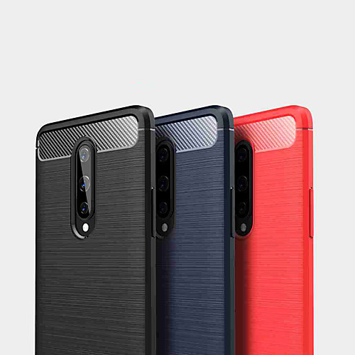 

Case For OnePlus Oneplus 8 / Oneplus 8 pro / OnePlus 7 Shockproof Back Cover Carbon Fiber Drawing TPU for OnePlus 7 pro