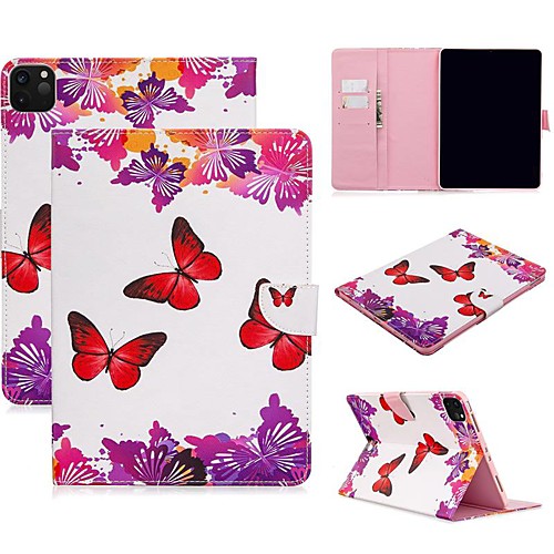 

Case For Apple iPad Air/iPad 4/3/2/Mini 3/2/1 Wallet / Card Holder / with Stand Full Body Cases Butterfly PU Leather For iPad Pro 9.7/New Air 10.5 2019/Pro 11 2020/Mini 5/2017/2018/ipad 10.2