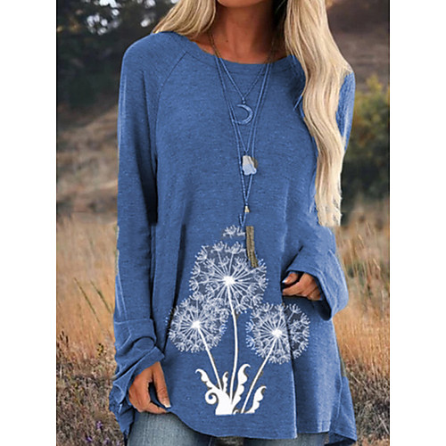 

Women's Geometric T-shirt Daily Black / Blue / Navy Blue / Gray