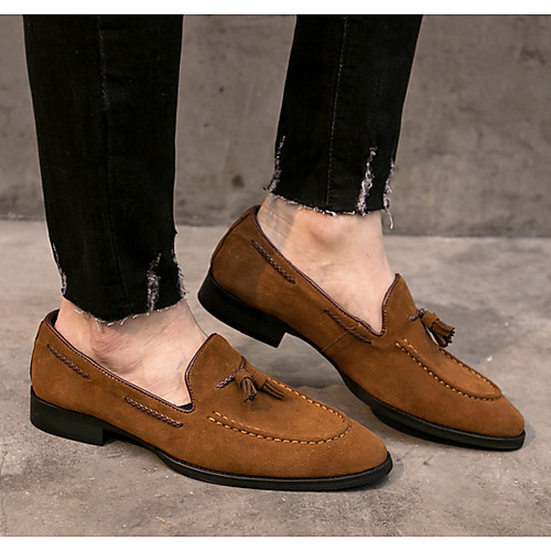 

Men's Spring & Summer Classic Daily Loafers & Slip-Ons Suede Black / Brown