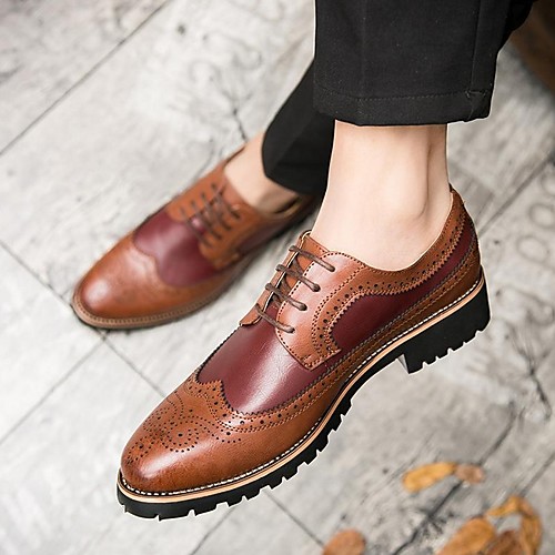 

Men's Spring & Summer Classic Daily Oxfords PU Yellow / Brown