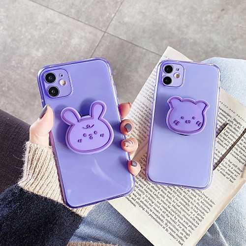 

Case For Apple iPhone 11 / iPhone 11 Pro / iPhone 11 Pro Max Shockproof / with Stand Back Cover Cartoon TPU