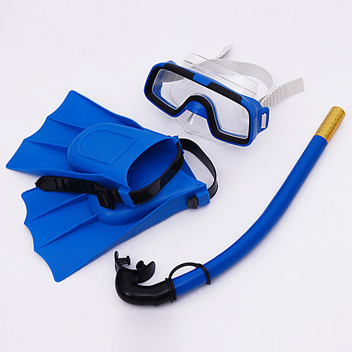 

Snorkeling Set - Diving Mask Diving Fins Snorkel - Underwater Anti Fog Short Blade Snorkeling PVC For Kids