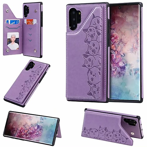 

Phone Case For Samsung Galaxy Back Cover Leather S20 Plus S20 Ultra S20 S10 S10 Galaxy S10 E Card Holder with Stand PU Leather