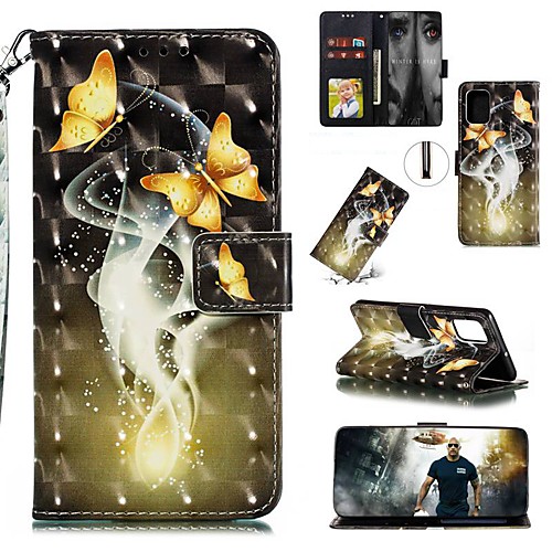 

Case For Samsung Galaxy A90(2019) / Galaxy A20e /Galaxy A80 Wallet / Card Holder / with Stand Full Body Cases Butterfly PU Leather For Galaxy A90 5G/A10S/A20S/A10E/M30s/Note 10 Plus/S20 Ultra/A51/A71