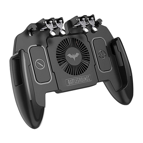 

PUBG Mobile Joystick Controller Turnover Button Gamepad for PUBG iOS Android Six 6 Finger Operating Gamepad With Cooling Fan