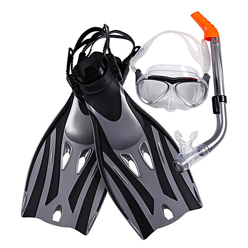 

Snorkeling Set - Diving Mask Diving Fins Snorkel - Underwater Anti Fog Short Blade Snorkeling PVC For Adults