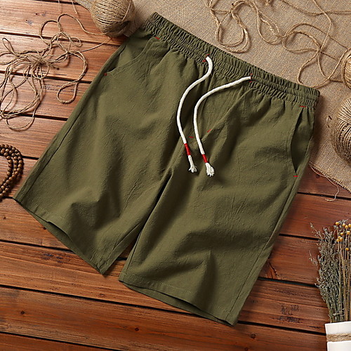 

Men's Sporty Slim Shorts Pants - Solid Colored Drawstring Sports Summer Wine Black Army Green US32 / UK32 / EU40 / US34 / UK34 / EU42 / US36 / UK36 / EU44