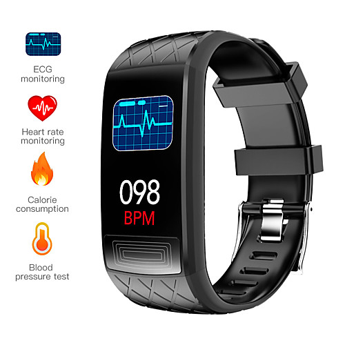 

V3E ECG Smart Bracelet Heart Rate Blood Pressure Oxygen Monitor IP67 Waterproof 1.14 Color Screen Smart Band Sport Wristband